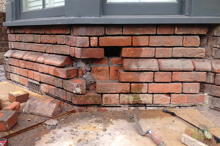 brick repair replacement Winchester Alresford Twyford Southampton Romsey Hampshire during