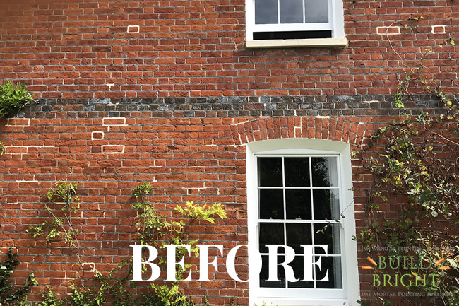 Lime-Repointing-Brick-Resetting-Basingstoke-Hampshire-Before-3